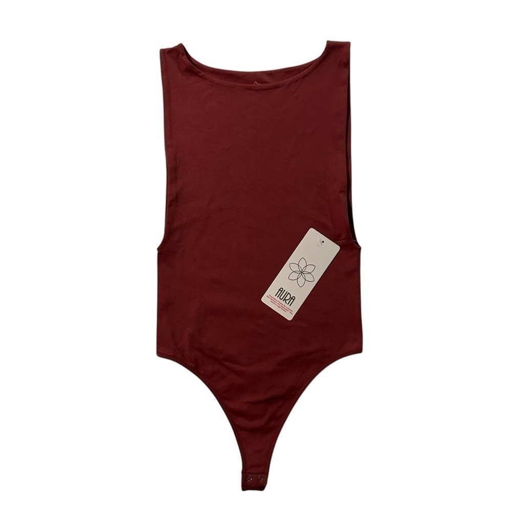 NEW Tank Style Shaper Thong Bodysuit in Rich Rust Burgundy